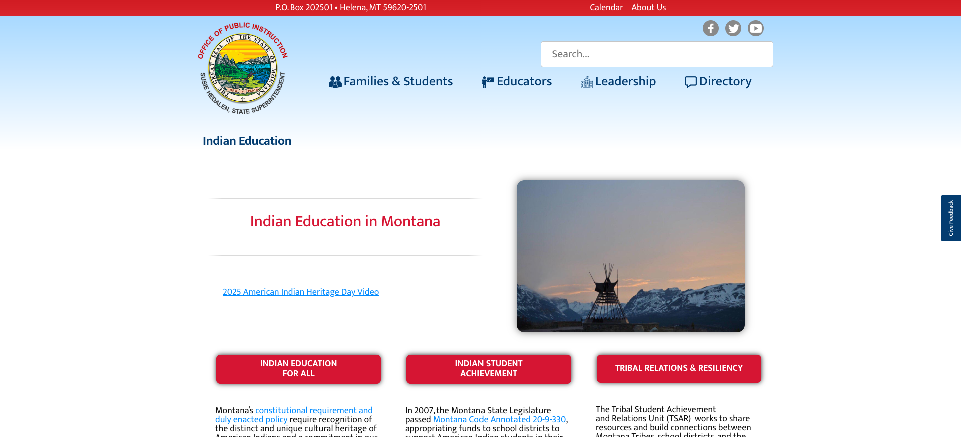 Indian Education in Montana