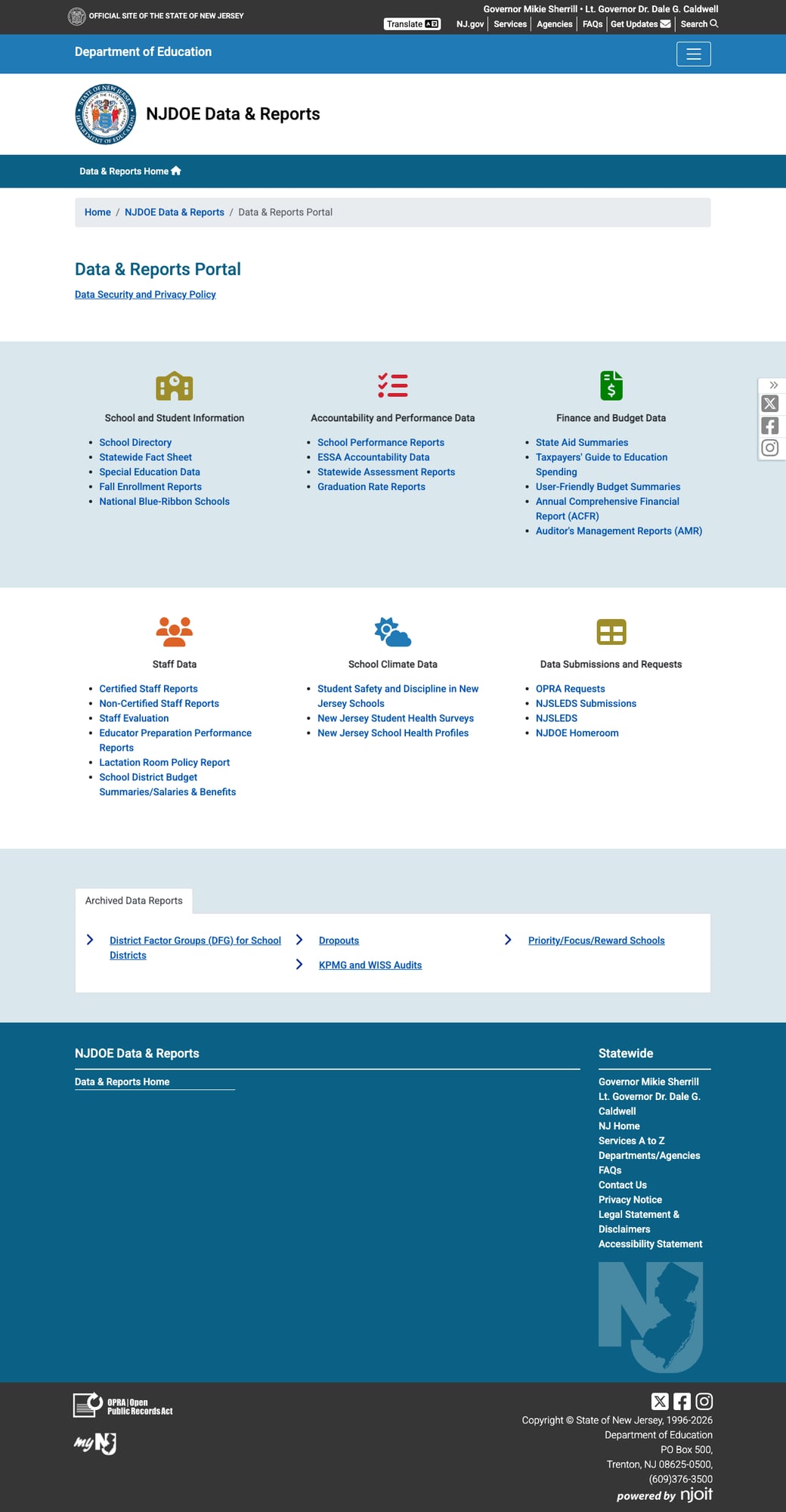 Data & Reports Portal
