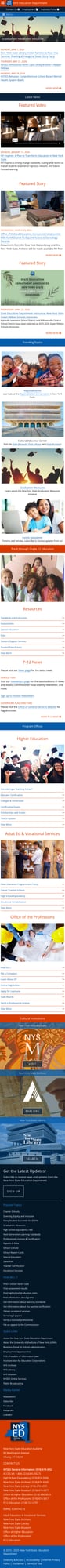 Screenshot: Mobile view showing dense content stacking and cramped layout