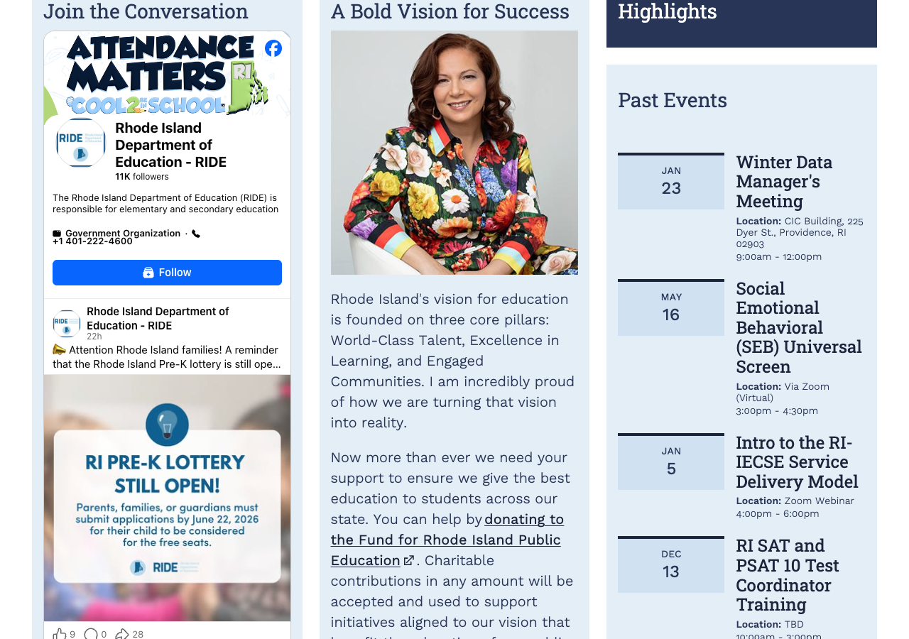 Screenshot: Highlights section showing only past events from months ago
